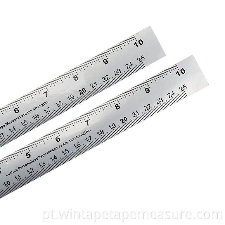 Wintape 12 polegadas 30 cm (20 mm) Mesa larga Fita métrica adesiva Régua Fita métrica auto-adesiva Material sintético aceitável do OEM